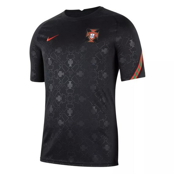 Trainingsshirt Portugal 2021-2022 Schwarz Günstige Fußballtrikots